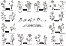 Load image into Gallery viewer, Letters To My Daughter - Birth Month Flower Notebook