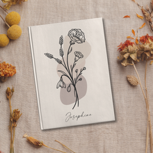Load image into Gallery viewer, Birth Month Flower Custom Notebook