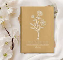 Load image into Gallery viewer, Birth Month Flower Custom Journal