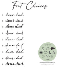 Load image into Gallery viewer, Dear Dad - Words I Wish I Shared - Custom Journal