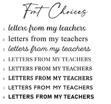 Load image into Gallery viewer, Letters From My Teachers