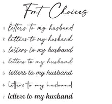 Load image into Gallery viewer, Letters To My Husband Notebook