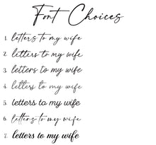 Load image into Gallery viewer, Letters To My Wife Notebook