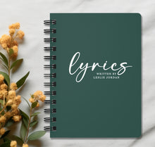 Load image into Gallery viewer, Lyrics - Custom Notebook