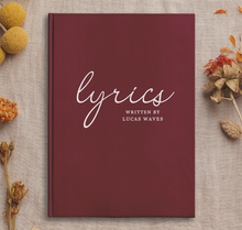 Load image into Gallery viewer, Lyrics - Custom Notebook
