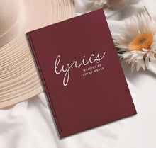 Load image into Gallery viewer, Lyrics - Custom Notebook