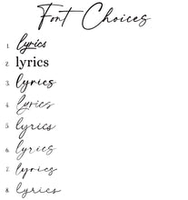 Load image into Gallery viewer, Lyrics - Custom Notebook