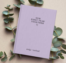 Load image into Gallery viewer, Our First Year Together - Personalized Couple Notebook