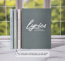 Load image into Gallery viewer, Lyrics - Custom Notebook
