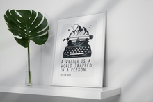 Load image into Gallery viewer, Writer Is A World Art Print