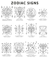 Load image into Gallery viewer, Zodiac Personalized Astrology Notebook Custom Birthday Gift for Her Spiritual Birth Month Signs Dream Diary Celestial Journal