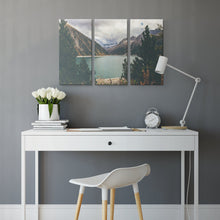 Load image into Gallery viewer, Mountain River Scenery Wall Art Nature Canvas Outdoor Adventure Landscape Real Photography Home Art Bedroom Office Summer Winter Wall Decor