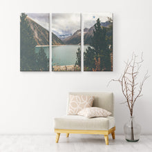 Load image into Gallery viewer, Mountain River Scenery Wall Art Nature Canvas Outdoor Adventure Landscape Real Photography Home Art Bedroom Office Summer Winter Wall Decor