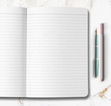 Load image into Gallery viewer, Spiritual Third Eye Journal Flower Girl Dream Journal Geometric Celestial Notebook Magical Mystical Moon Stars Diary Manifestation Intention