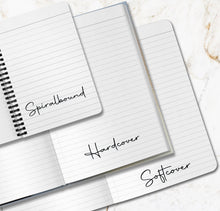 Load image into Gallery viewer, Personalized Songwriters Notebook Custom Woman Musician Writer Journal Writing Music Lyric Song Diary Songwriting Journal Lyrical Notebook