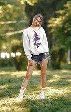 Load image into Gallery viewer, Purple Universe Sweatshirt Celestial Spiritual Space Festival Clothing Bohemian Moon Stars Galaxy Meditation Yoga Hippie Gift for Girlfriend