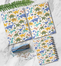 Load image into Gallery viewer, Personalized Boys Notebook Custom Kids Dinosaur Journal Customized Dino School Homework Writing Notebook for Him Name Birthday Gift for Son