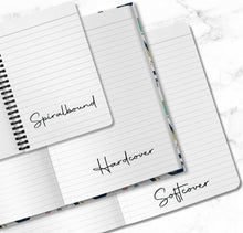 Load image into Gallery viewer, Personalized Kids Notebook Custom Name Journal Customized Dinosaur Birthday Gift for Child Unique Dino School Writing Notebook for Children