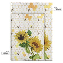 Load image into Gallery viewer, Sunflower & Bumble Bees Notebook Spring Poetry Writing Journal Botanical Yoga Meditation Notebook Dream Diary Gift for Daughter
