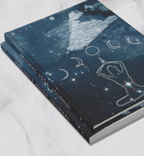 Load image into Gallery viewer, Spiritual Yoga Personalized Name Journal Meditation Notebook Custom Words On Spine Moon Phase Dream Journal Daily Writing Book Gift For Yogi