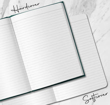 Load image into Gallery viewer, Spiritual Moth Personalized Notebook Custom Dream Journal Mystical Manifestation Journal Third Eye Shadow Book Mythology Witchy Gift for Her