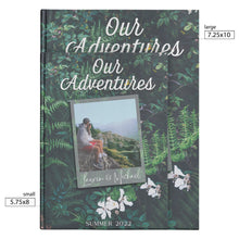 Load image into Gallery viewer, Our Adventures Personalized Couple Notebook Custom Photo Travel Diary Customized Bucket List Trip Journal Honeymoon Memory Book Wedding Gift