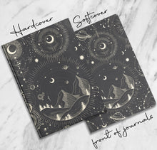 Load image into Gallery viewer, Space Mountain Journal Moon Dream Diary Universe Planet Travel Notebook Celestial Forest Adventure Journal Magical Spiritual Witchy Book