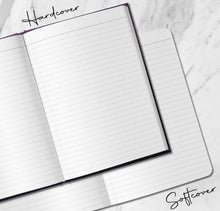 Load image into Gallery viewer, Spiritual Hamsa Hand Personalized Spell Notebook Custom Book of Shadows Customized Magical Evil Eye Journal Witchy Manifestation Journal