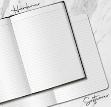 Load image into Gallery viewer, Moon Phase Personalized Name Notebook Custom Travel Journal Customized Dream Diary Celestial Space Universe Journal Astrology Astronomy Gift