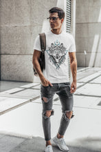 Load image into Gallery viewer, Wolf TShirt Bohemian Wolves Tee Wolverine Wildlife Animal Lover Gift for Boyfriend Dad Adventure Nature Outdoor Hiking Clothing Boho T Shirt