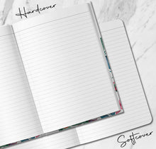 Load image into Gallery viewer, Roses Personalized Name Notebook Custom Mental Health Journal Customized Self Love Notebook Floral Travel Journal Personal Growth Notebook