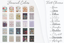 Load image into Gallery viewer, Sunflower Personalized Garden Notebook Custom Flower Growing Journal Customized Name Notebook Botanical Outdoor Travel Journal Floral Book