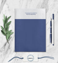 Load image into Gallery viewer, Thoughts Personalized Quote Notebook Custom Name Journal Customized Daily Writing Notebook Aesthetic Poetry Journal Simple Travel Notebook