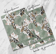 Load image into Gallery viewer, Tropical Personalized Name Notebook Custom Boho Giraffe Journal Customized Simple Botanical Diary Floral Travel Dream Journal Daily Writing