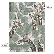 Load image into Gallery viewer, Tropical Personalized Name Notebook Custom Boho Giraffe Journal Customized Simple Botanical Diary Floral Travel Dream Journal Daily Writing