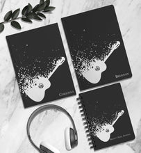Load image into Gallery viewer, Personalized Guitar Journal Custom Songwriter Notebook Musician Song Diary Lyrical Writer Journal Writing Music Notebook Songwriting Journal