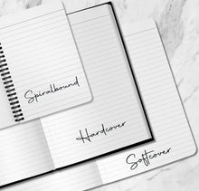 Load image into Gallery viewer, Personalized Guitar Journal Custom Songwriter Notebook Musician Song Diary Lyrical Writer Journal Writing Music Notebook Songwriting Journal