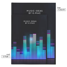 Load image into Gallery viewer, Personalized Music Journal Custom Songwriters Notebook Musician Song Diary Lyrical Writer Journal Writing Music Notebook Songwriting Journal