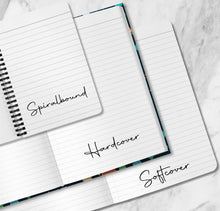 Load image into Gallery viewer, Outer Space Personalized Name Notebook Custom Kids Galaxy Journal Customized Gift for Son Astronaut Rocket Ship Planets Galaxy Universe Book