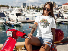 Load image into Gallery viewer, She Believed She Could T Shirt Floral Literary Quote Tee Butterfly T-Shirt Inspirational Womens Tee Girl Power Tee Women Empowerment TShirt