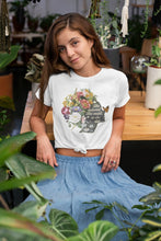 Load image into Gallery viewer, She Believed She Could T Shirt Floral Literary Quote Tee Butterfly T-Shirt Inspirational Womens Tee Girl Power Tee Women Empowerment TShirt