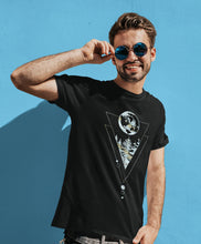 Load image into Gallery viewer, Nature T Shirt Earth Forest Trees Men Graphic Tees Adventure Hiking Camping Outdoor Lover Birthday Gifts Galaxy Universe Celestial Clothing