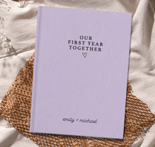 Load image into Gallery viewer, Our First Year Together - Personalized Couple Notebook
