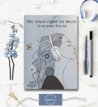 Load image into Gallery viewer, Personalized Songwriters Notebook Custom Woman Musician Writer Journal Writing Music Lyric Song Diary Songwriting Journal Lyrical Notebook
