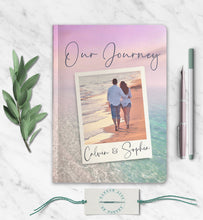 Load image into Gallery viewer, Our Journey Personalized Couple Notebook Custom Photo Journal Customized Anniversary Wedding Gift Boyfriend Girlfriend Husband Wife
