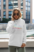 Load image into Gallery viewer, Wild Hoodie Not All Who Wander Are Lost Forest Rainbow Hooded Sweatshirt Adventure Nature Outdoor Explorer Gift for Hiking Camping Lover
