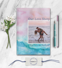 Load image into Gallery viewer, Our Love Story Personalized Couple Notebook Custom Boyfriend Girlfriend Photo Journal Customized Love Letter Wedding Gift for Husband Wife
