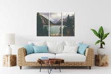 Load image into Gallery viewer, Mountain River Scenery Wall Art Nature Canvas Outdoor Adventure Landscape Real Photography Home Art Bedroom Office Summer Winter Wall Decor
