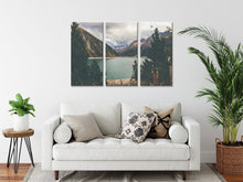 Load image into Gallery viewer, Mountain River Scenery Wall Art Nature Canvas Outdoor Adventure Landscape Real Photography Home Art Bedroom Office Summer Winter Wall Decor
