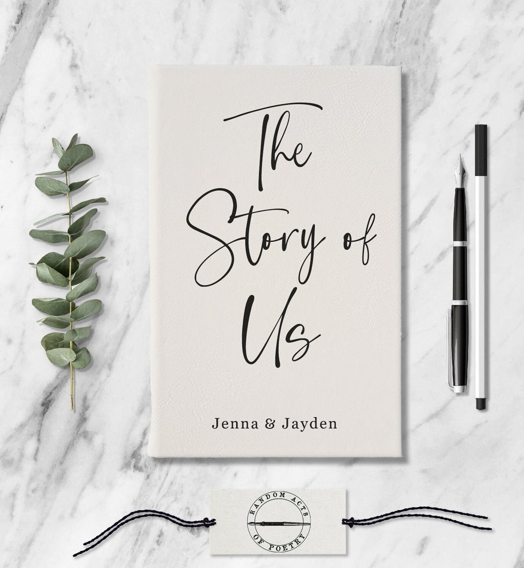 The Story Of Us Personalized Wedding Engagement Gift Custom Couples Journal Customized Anniversary Memory Book Love Letters To You Notebook